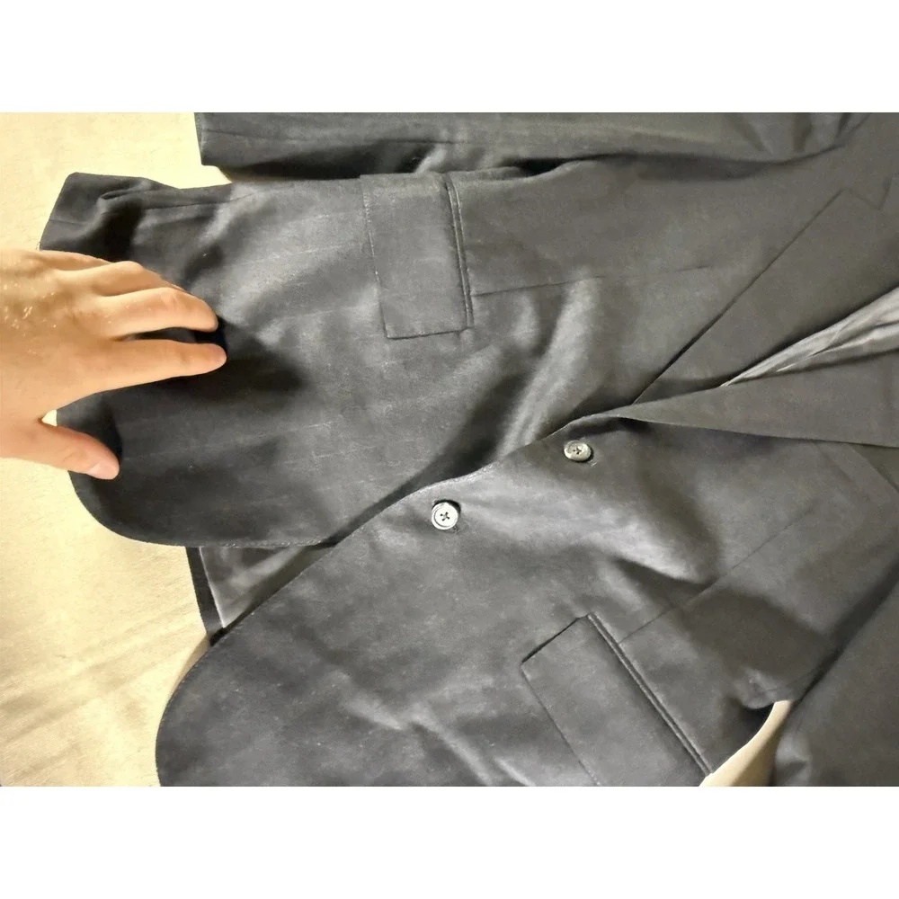 VINTAGE Polo Ralph Lauren Blazer Jacket Size 42R (38-40R) Charcoal Made in USA
